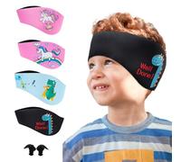 Bandeau de Natation Enfant Élastique en Néoprène Pour Piscine et Sports Nautiques (Rose-1, L) (Noir, L)
