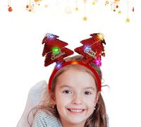 Bandeau de Noël lumineux, bandes de Noël lumineuses - Coiffure en costume de Noël de dessins animés | Coiffure mignonne pour les vacances d'hiver, coiffe en costume de Noël pour le compleann