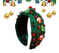 Bandeau De Noël Pour Adulte - Couvre-chef Élégant En Perles De Strass, Cerceau Décoratif De Vacances Pour Les Participants Au Festival, Les Invités De L'événement, Séance Photo, Réunion De Famille, Fê