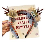 Bandeau de Noël pour chien - Bandeau élastique et lumineux pour chien - Bandeau LED pour animaux de compagnie - Pour festival, fête, décoration de photo de Noël