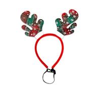 Bandeau de Noël réglable pour animal domestique avec bonnet de Père Noël pour séance photo