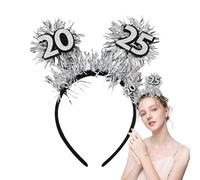 Bandeau de Nouvel An 2025, bandeau du Nouvel An | Parties bobine d'émission | Bandeau de réveillon du Nouvel An 2025 Décoration de bandeau de bonne année pour articles de fête