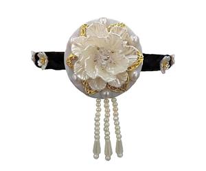 Bandeau de perles florales de styles coréens, accessoire de couvre-chef Hanbok confortable et élégant pour les festivals et les célébrations, couvre-chef coréen classique