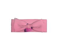 Bandeau de plage en sable rose layette doux avec nœud élégant, turban chaud et doux pour les nouveau-nés et les tout-petits
