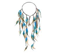 Bandeau De Plumes 1 Pièce, Bandeau Tressé, Bandeau De Personnalité Rétro, Accessoires De Cheveux Boho, Accessoires De Cheveux Pour Femmes.