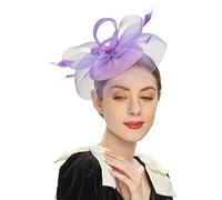 Bandeau De Plumes Pour Femmes Des Années 50 Classique Élégant Barrette En Maille Pour Visage Avec Plumes Vintage Fascinator Accessoires De Cheveux Pour Cocktail