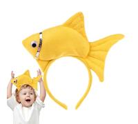 Bandeau de poisson pour les femmes - Hoop pour les cheveux farcis - Bande dessinée drôle poisson pour les cheveux, jolie cuisine pour le lavage du visage, casque de tête de cadre de cheveux de fête