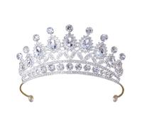 Bandeau De Princesse En Perles Et Cristaux Scintillants Couronne De Mariage Portable Pour Filles Anniversaires Spectacles Sur Scène Couronnes En