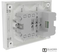 Bandeau de prises encastrées Blanc 4 Schuko 2 USB 134x102 Electraline 22107