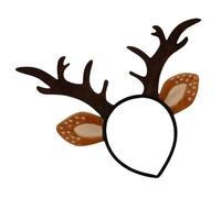 Bandeau de renne de Noël | Bande de bois de cerfs réalistes | Bandeau d'oreilles animales | Accessoires de Noël amusants pour le costume de cosplay et de cerfs, les boppers et le chapeau de fête