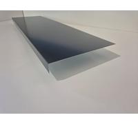 Bandeau de Rive Alu Gris Anthracite RAL 7016 ep 1 mm - 25 tailles -Retour 2 cm x (Hauteur 16 cm)