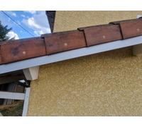 Bandeau de Rive Alu Gris Ral 9006 - épaisseur 1 mm - 16 tailles -Retour 3 cm x (Hauteur 9 cm)