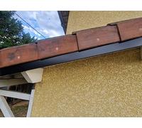 Bandeau de Rive Alu Noir - épaisseur 1 mm - 18 tailles -Retour 3 cm x (Hauteur 14 cm)