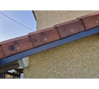 Bandeau de Rive Aluminium Bleu Gris RAL 5008, Epaisseur 1,5 mm, Retour 2,5 cm (Hauteur 22 cm)