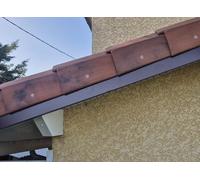 Bandeau de Rive Aluminium Brun Chocolat RAL 8017, Epaisseur 1,5 mm, Retour 3 cm (Hauteur 15 cm)