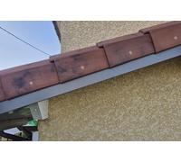 Bandeau de Rive Aluminium Gris Quartz RAL 7039, Epaisseur 1,5 mm, Retour 3 cm (Hauteur 12 cm)