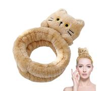 Bandeau de soins de la peau, bandeaux Cat Spa Mignon chat bandeau visage | Bandeau de soins de la peau doux, bandes de cheveux en peluche pour la douche