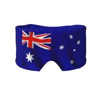 Bandeau de sommeil imprimé drapeau australien, masque rembourré chauffe-oreilles, bandeau réglable, pour une relaxation profonde