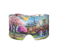 Bandeau de sommeil latéral unisexe Licorne Fairy Tale, masque de sommeil et cache-oreilles (68,1 x 10,9 cm), intérieur et extérieur, voyage, yoga, confort réglable