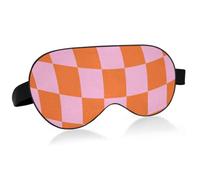 Bandeau de sommeil portable lavable avec haute résilience respirant | Oeil d'oiseau doux - Coque extérieure réglable - Couverture pour les yeux de voyage - Relaxation intérieure - Rose pâle