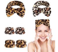 Bandeau de spa pour le lavage du visage, le maquillage, le bandeau et le bracelet pour les soins de la peau pour femmes et filles, bandeau pour cheveux spa pour le bain, la douche, le masque facial