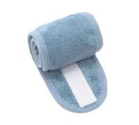 Bandeau de spa réglable large pour yoga, bain, douche, maquillage, lavage du visage, accessoires en tissu éponge doux (turquoise)