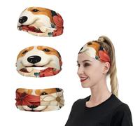 Bandeau de sport à fleurs florales pour homme et femme, bandeau de transpiration pour homme et femme, bandeau extensible pour entraînement anti-humidité pour la course à pied, le tennis