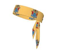 Bandeau de sport à motif drapeau du New Jersey - Pour les voyages en plein air et divers sports - Unisexe - Absorbe la transpiration
