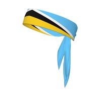 Bandeau de sport à nouer autour du cou, drapeau de Sainte-Lucie, idéal pour la course, le yoga et le fitness (hommes et femmes).