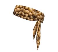 Bandeau de sport absorbant la transpiration avec imprimé patate - Unisexe, adapté pour le basket-ball, le fitness, l'alpinisme, l'extérieur, etc.