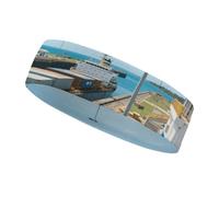 Bandeau de Sport Absorbant la Transpiration, Tendance et antidérapant, imprimé écluses du Canal de Panama, Accessoire d'été, élastique, idéal pour la Salle de Sport, Le Football, Le Yoga, la Course