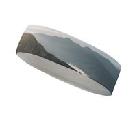 Bandeau de Sport Absorbant la Transpiration, Tendance et antidérapant, imprimé « Monuments Anciens et mer de Nuages », Accessoire d'été, élastique, idéal pour la Salle de Sport, Le Football, Le Yoga