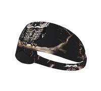 Bandeau de sport anti-transpiration - Large élastique pour tout | Late Night Owl Bandeau élastique pour course à pied, yoga, cyclisme - Tissu à séchage rapide, adapté au casque