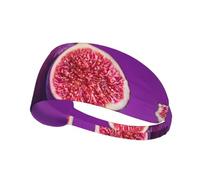 Bandeau de sport anti-transpiration - Large élastique pour tout | Sweet Figs Bandeau élastique pour course à pied, yoga, cyclisme - Tissu à séchage rapide, adapté au casque