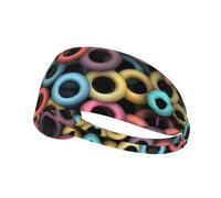 Bandeau de sport anti-transpiration - Large élastique pour tout | Sweet Ring Bandeau élastique pour course à pied, yoga, cyclisme - Tissu à séchage rapide, adapté au casque