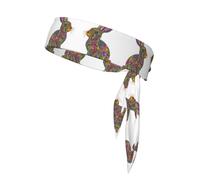 Bandeau de sport antidérapant et réglable Motif lapin Pour course à pied, basket-ball, yoga