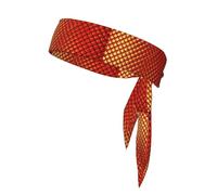 Bandeau de sport athlétique anti-humidité avec impression écailles de poisson rouge pour homme et femme