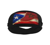 Bandeau de sport avec drapeau de la république dominicaine et de la Barbade, élégant, pour exercices de Yoga, respirant