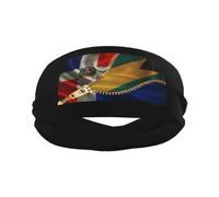Bandeau de sport avec drapeau de la république dominicaine et de la Barbade, élégant, pour exercices de Yoga, respirant
