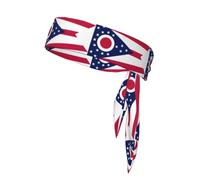 Bandeau de sport avec drapeau de l'État de l'Ohio pour la plage, l'été, tropical, bandeau pour homme et femme, élastique pour la course à pied