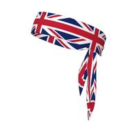 Bandeau de sport avec drapeau du Royaume-Uni pour course à pied, tennis, athlétisme, basket-ball, cyclisme, fitness, entraînement