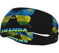 Bandeau de Sport avec Drapeau du Rwanda pour Hommes et Femmes, idéal pour l'entraînement, la Course, Le Yoga, Le Basket-Ball, la Gym