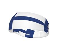 Bandeau de sport avec drapeau finlandais qui évacue la transpiration, élégant bandeau de tennis, parfait pour la course, le basket-ball, le yoga et le fitness.
