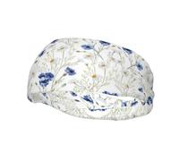 Bandeau de sport avec imprimé floral dessiné à la main pour homme et femme, pour la course, le fitness, le yoga, le cyclisme, évacuation de la transpiration, antidérapant