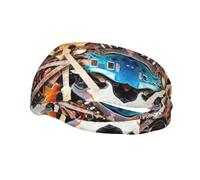 Bandeau de sport avec imprimé guitare musicale pour homme et femme, pour la course, le fitness, le yoga, le cyclisme, évacuation de la transpiration, antidérapant