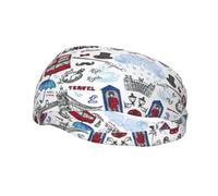 Bandeau de sport avec imprimé Londres pour homme et femme, pour la course à pied, le fitness, le yoga, le cyclisme, évacuation de la transpiration, antidérapant
