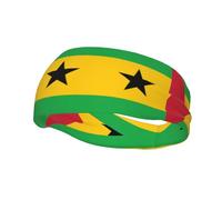 Bandeau de sport avec motif drapeau de Sao Tomé et Principe pour homme et femme, convient pour la course, le yoga, le fitness, le football