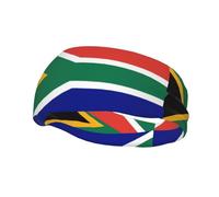 Bandeau de sport avec motif drapeau sud-africain pour homme et femme, convient pour la course, le yoga, le fitness, le football