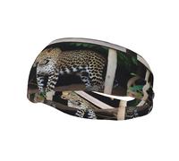 Bandeau de sport avec motif léopard Under The Si pour homme et femme, convient pour la course à pied, le yoga, le fitness, le football