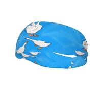 Bandeau de sport avec motif maison d'oie blanche, léger, pas tendu pour la course à pied, l'exercice en plein air